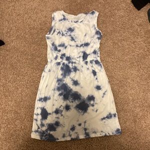 Gap romper, blue and white soft